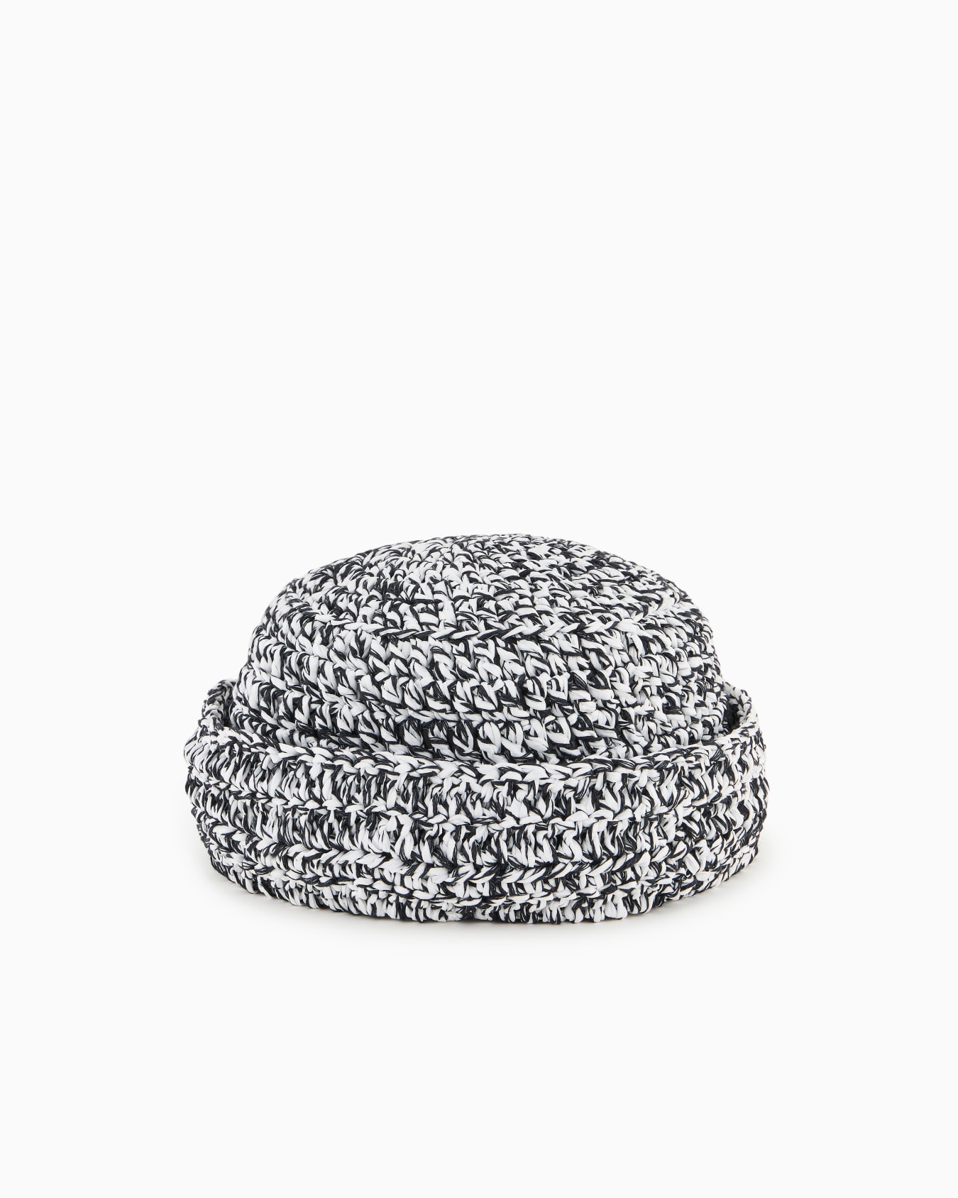 Woven viscose, linen and cotton beanie Slide 1