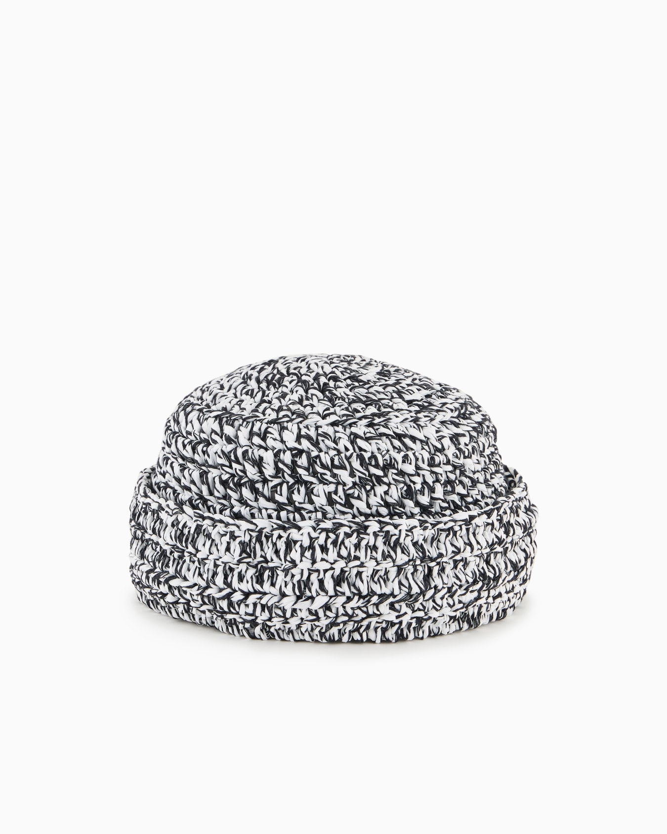 Woven viscose, linen and cotton beanie Slide 0