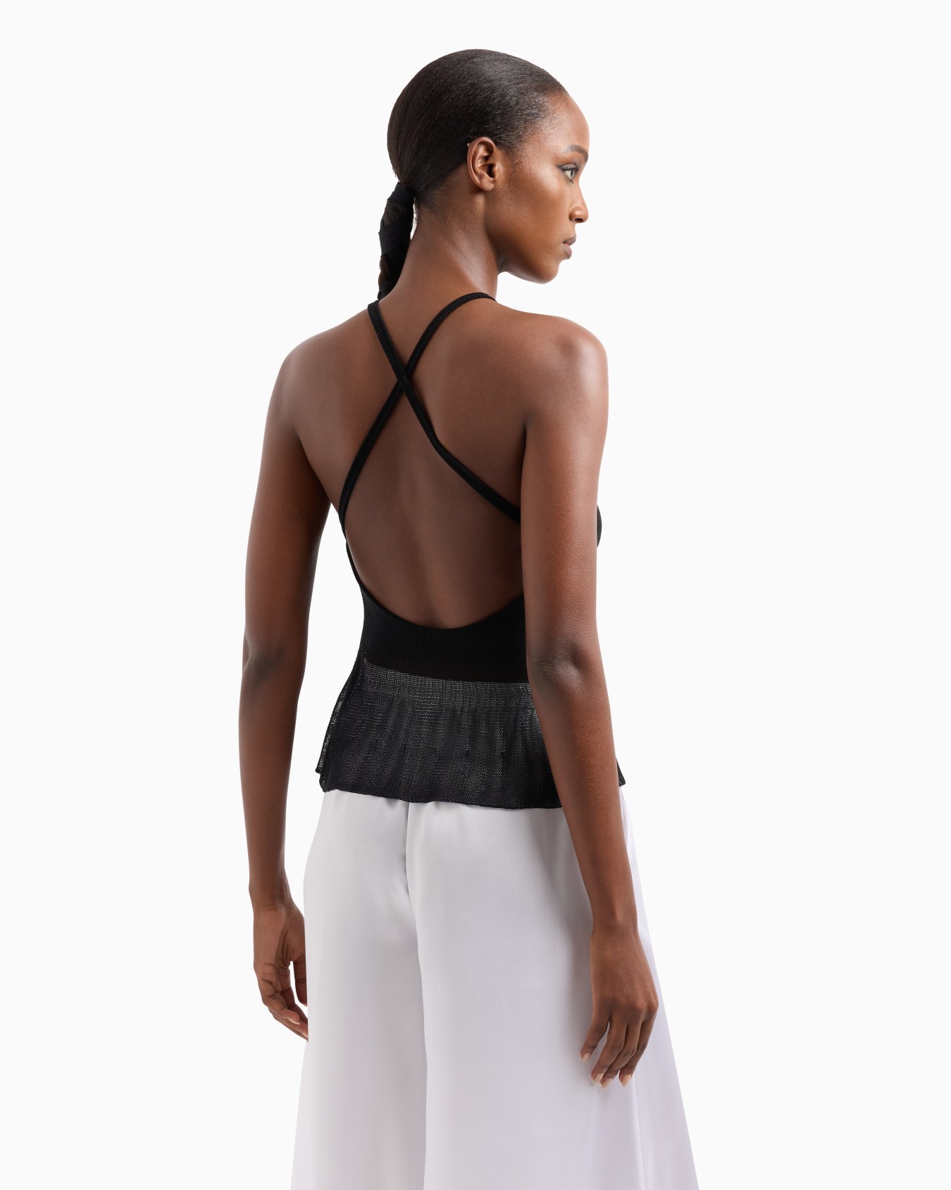 Lyocell and cotton knit top Slide 2