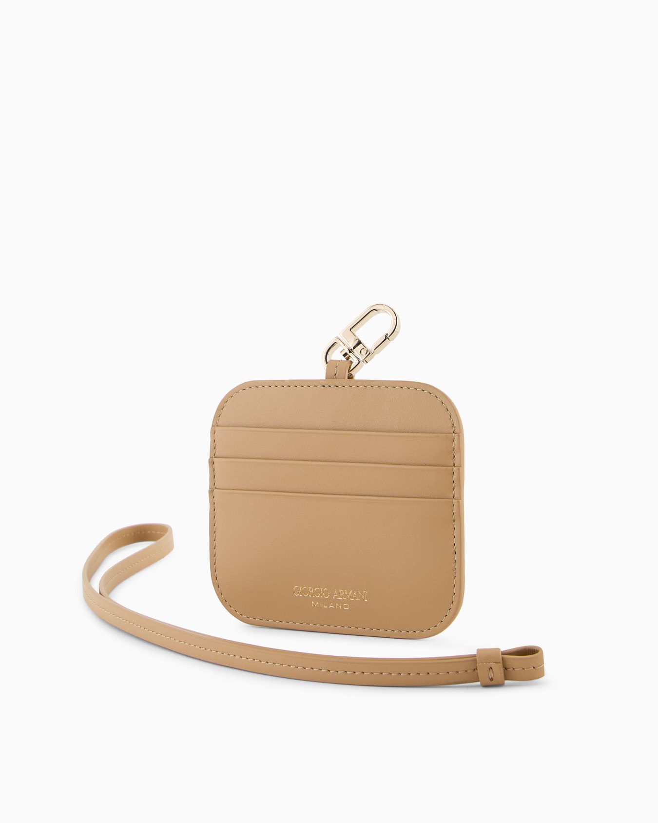 Porte-cartes en cuir avec bandoulière Diapositive 2