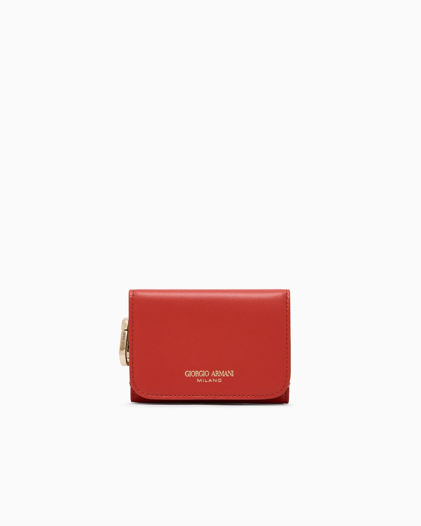 Leather mini trifold wallet Slide 0