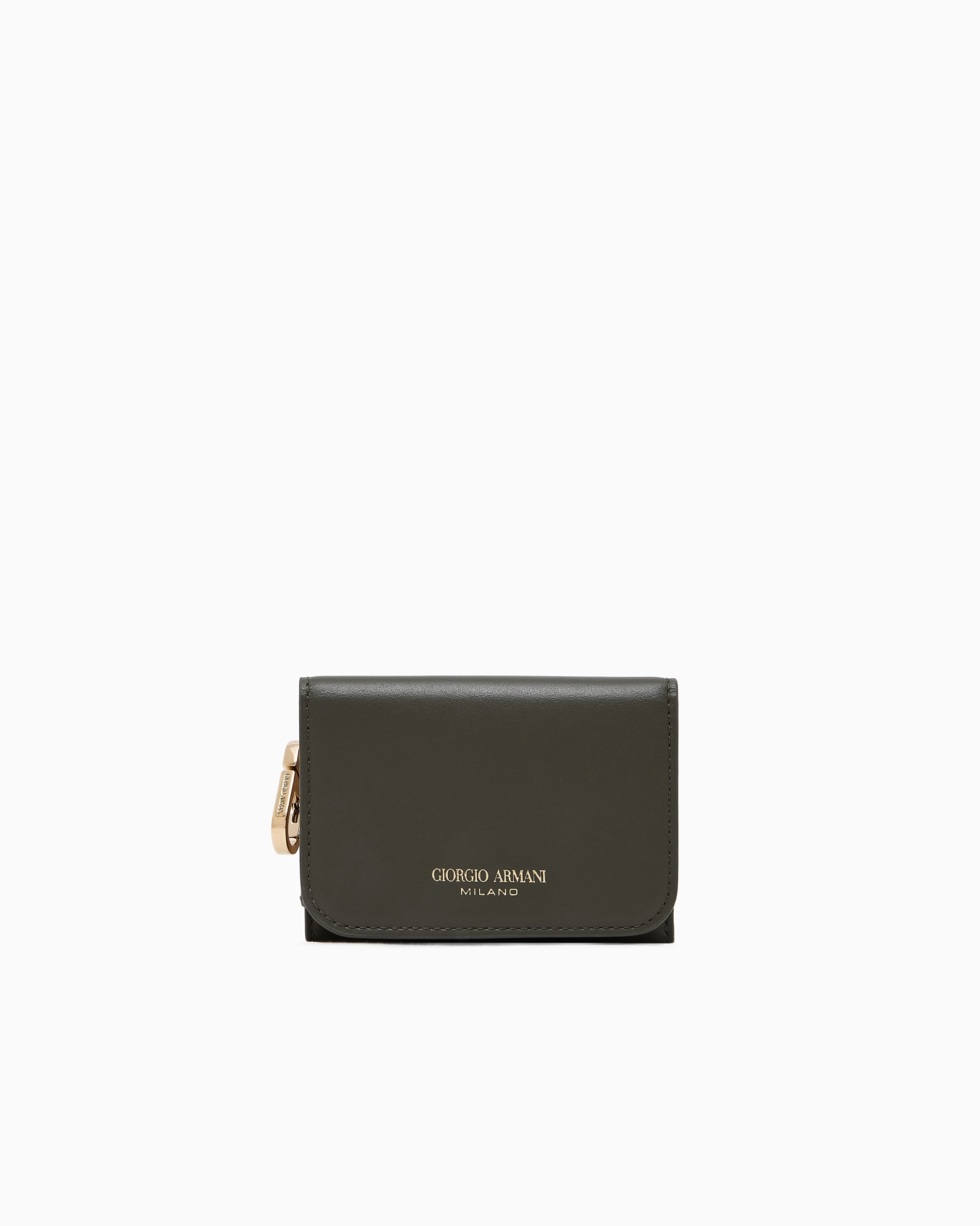 Leather mini trifold wallet Slide 0