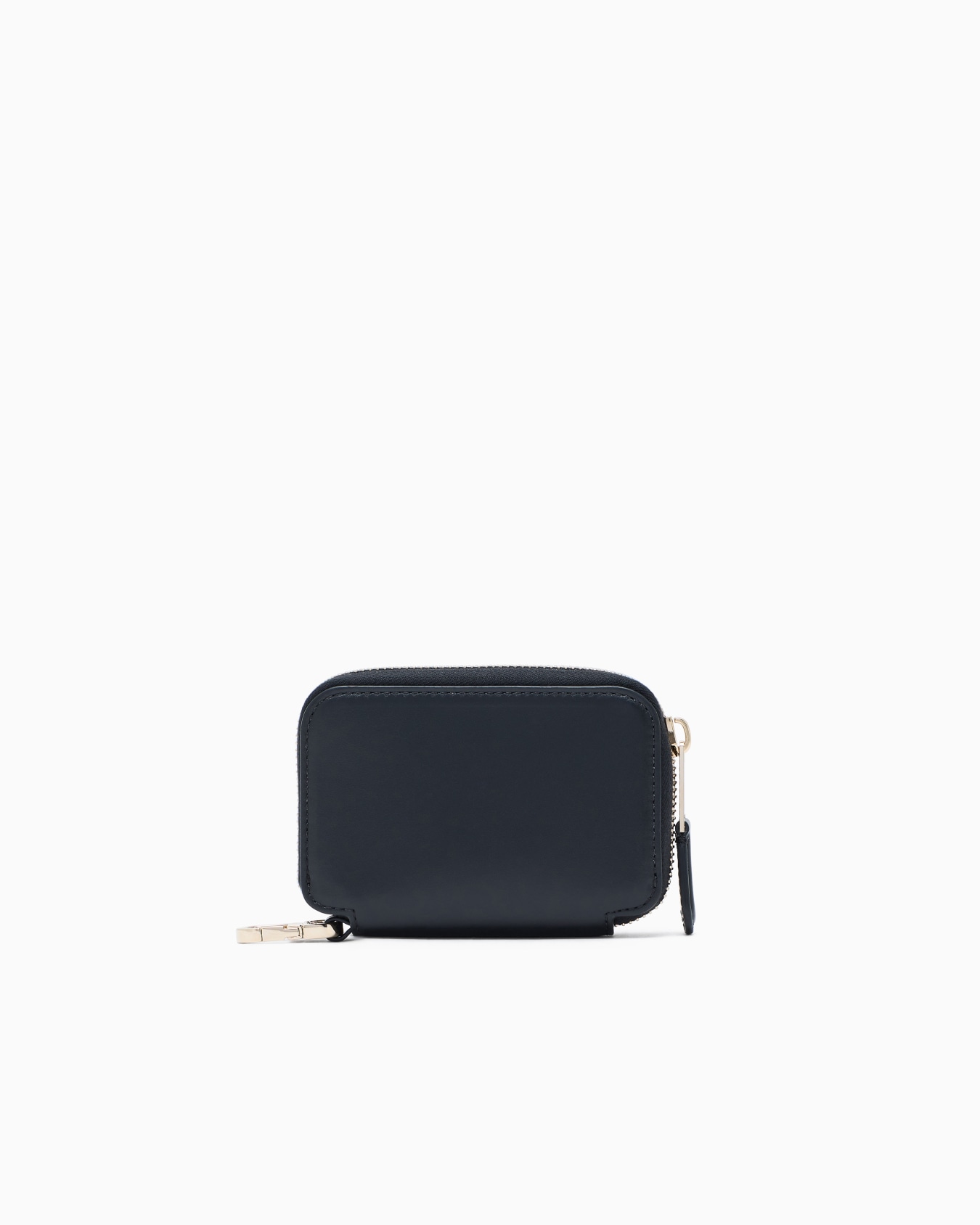 Leather mini wraparound-zip wallet Slide 1