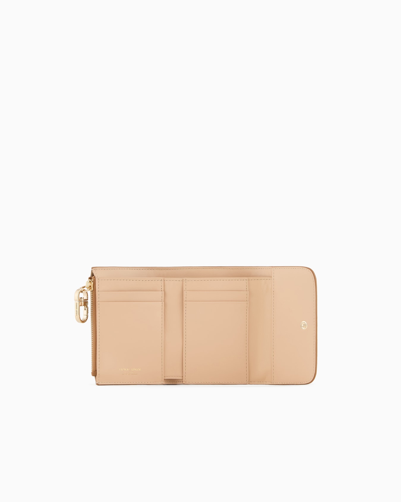 Trifold wallet in pebbled calfskin Slide 2
