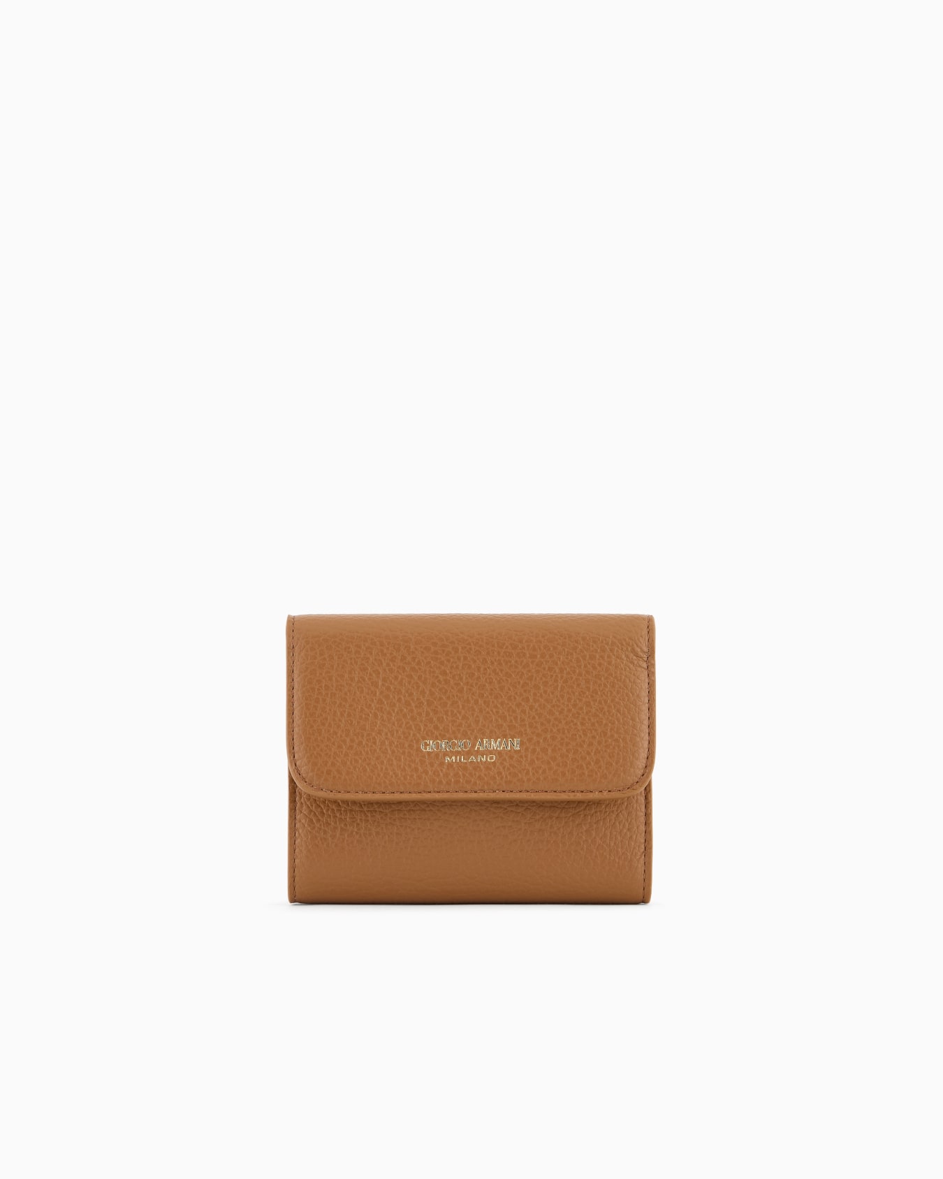 Trifold wallet in pebbled calfskin Slide 0
