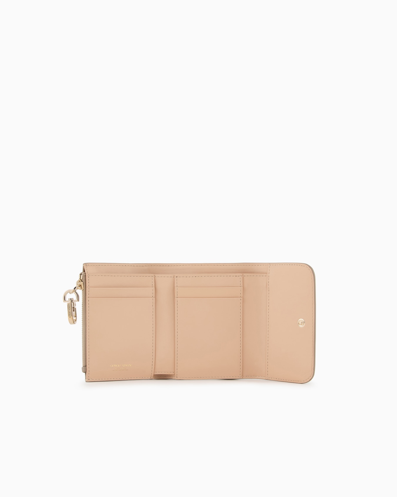 Trifold wallet in pebbled calfskin Slide 2