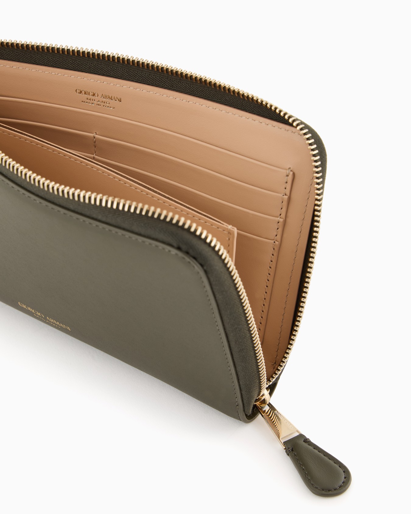 Leather wrap-around zip wallet Slide 2