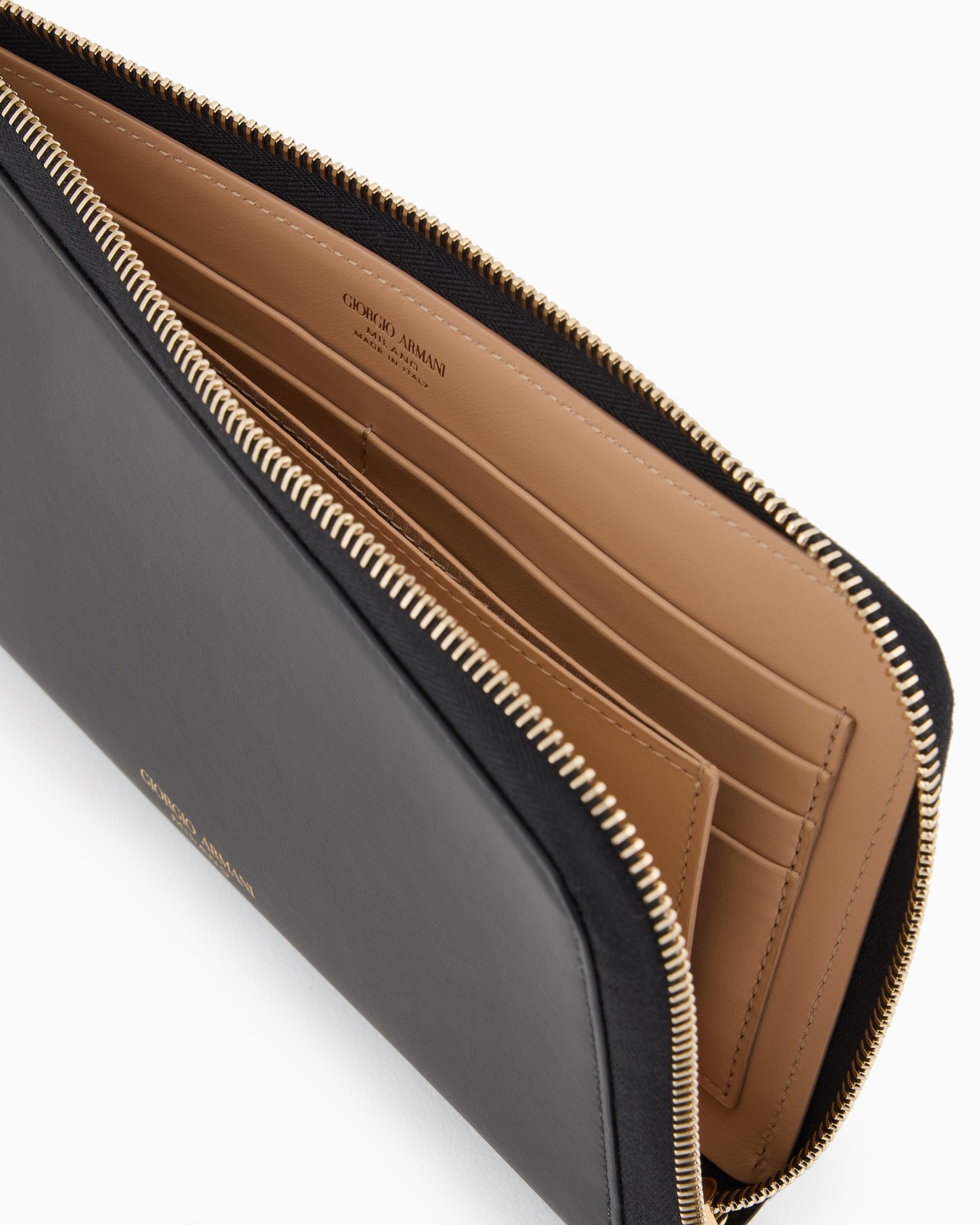 Leather wrap-around zip wallet Slide 2