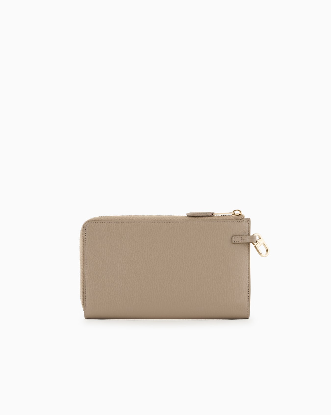 Pebbled leather wallet with wraparound zip Slide 1