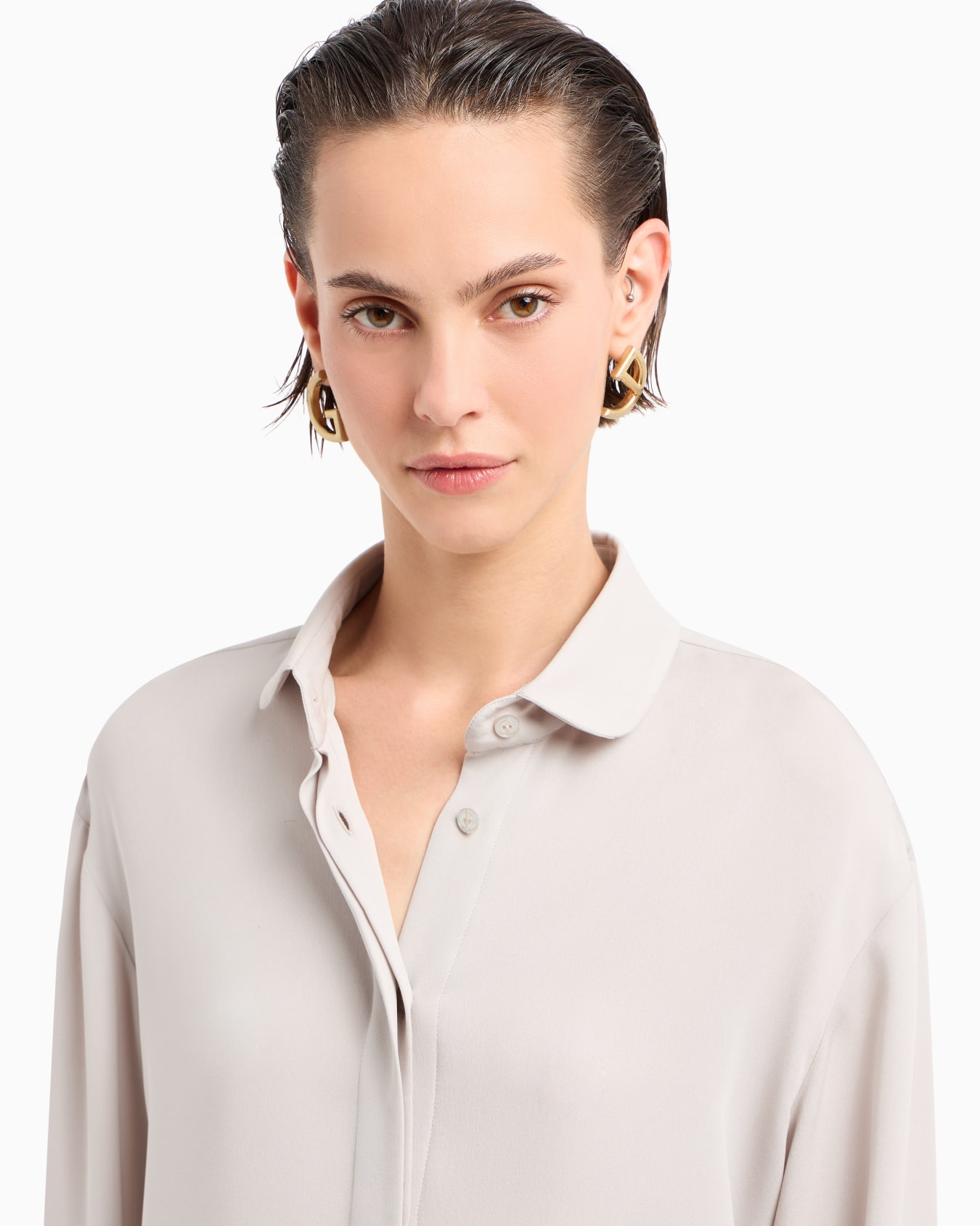 Triple silk georgette shirt Diapositiva 5
