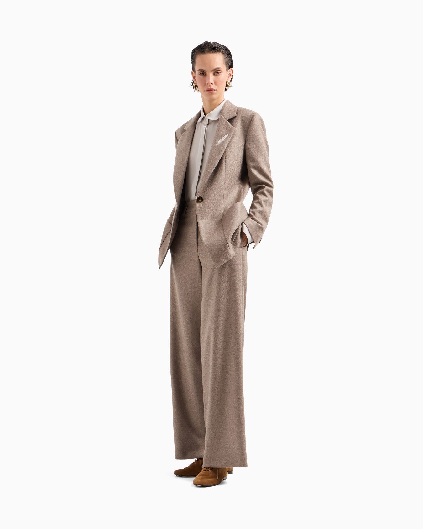 Triple silk georgette shirt Diapositiva 2