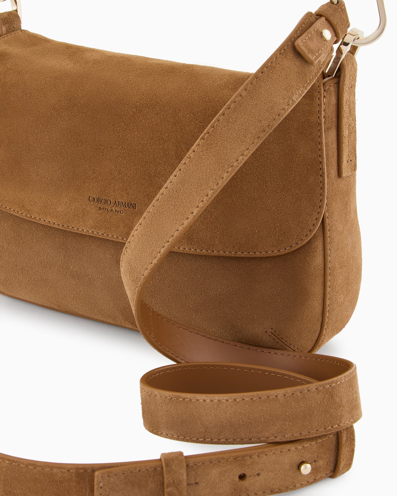 Small la Prima Soft suede handbag  Slide 4