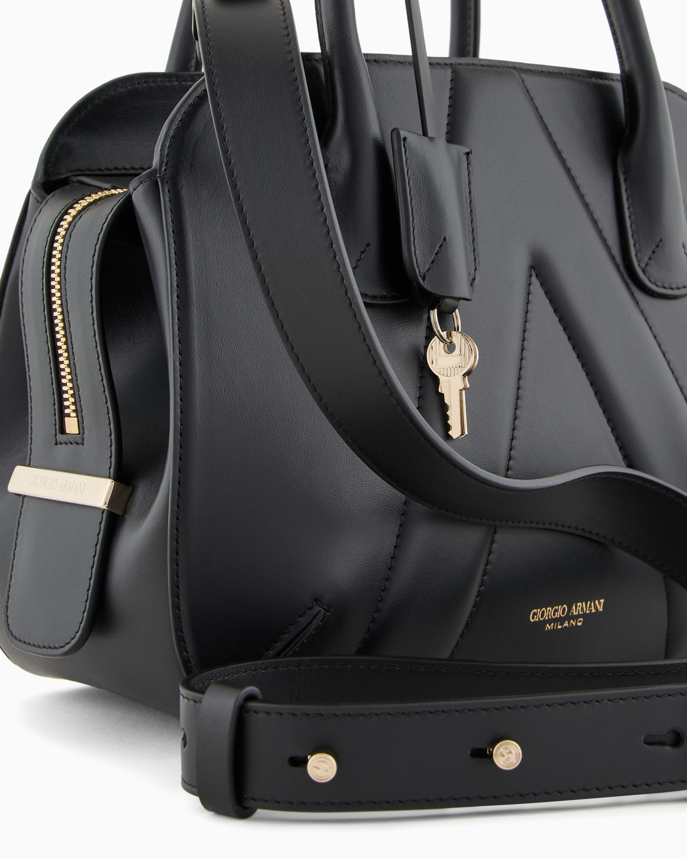 Small leather la Prima Boston bag Diapositiva 4