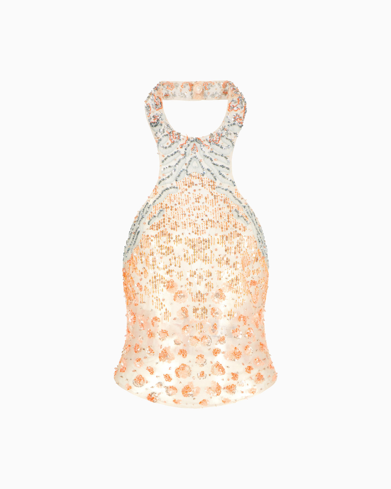 Embroidered tulle top Slide 0