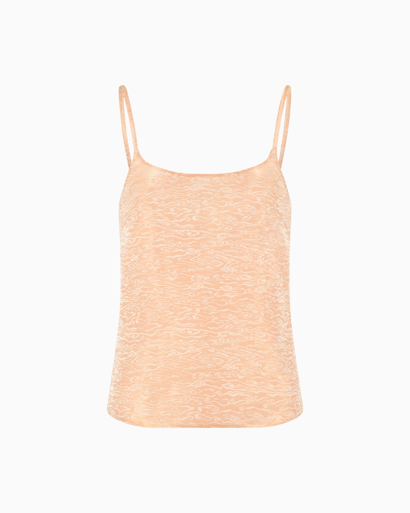 Silk, viscose and lurex jacquard top Slide 0