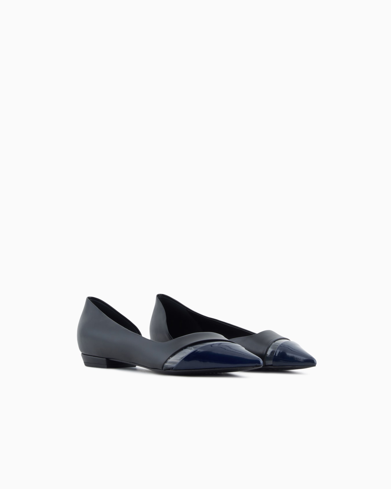 Ballerine in pelle, vernice e pvc Slide 1