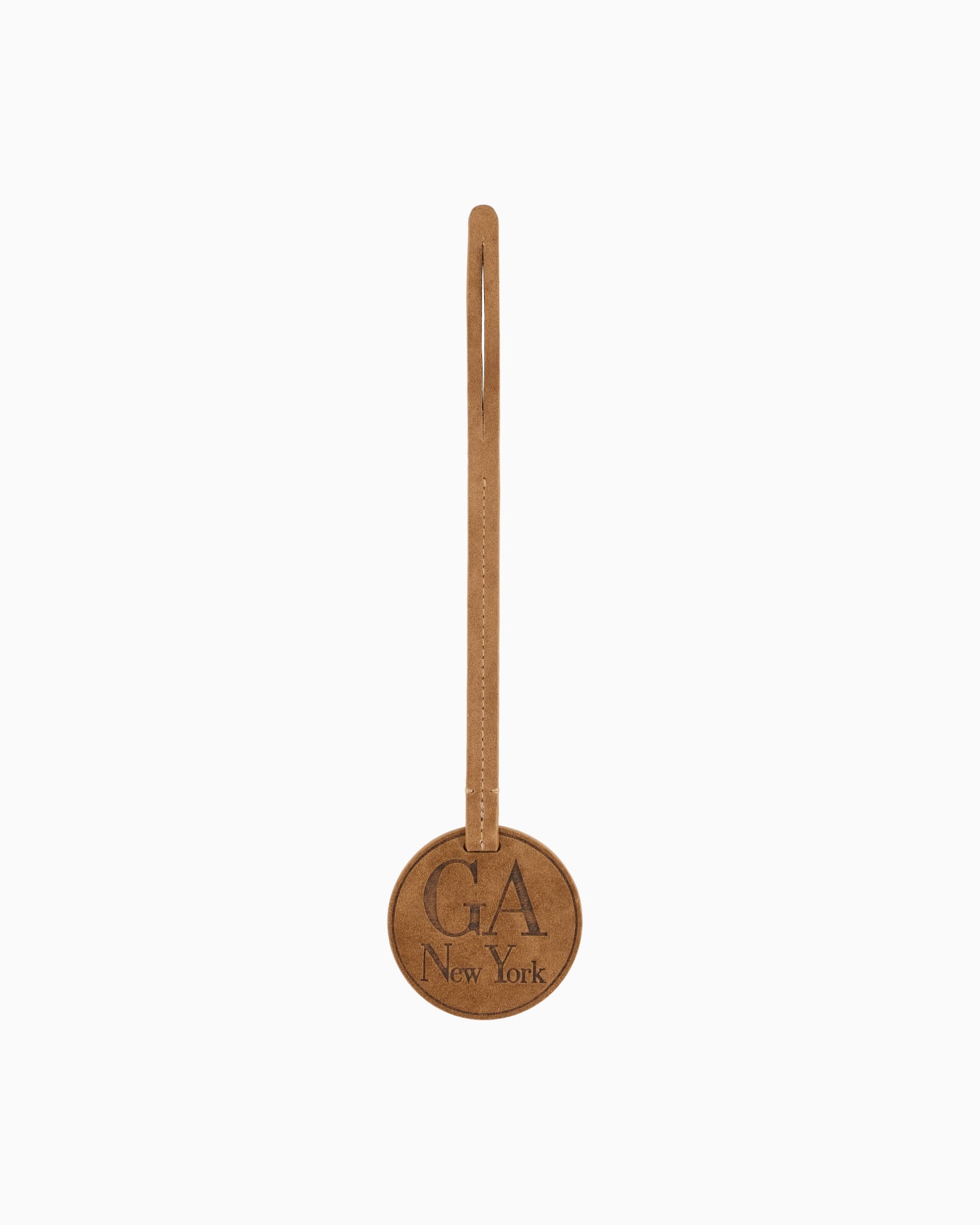 Suede charm with embossed logo Slide 0