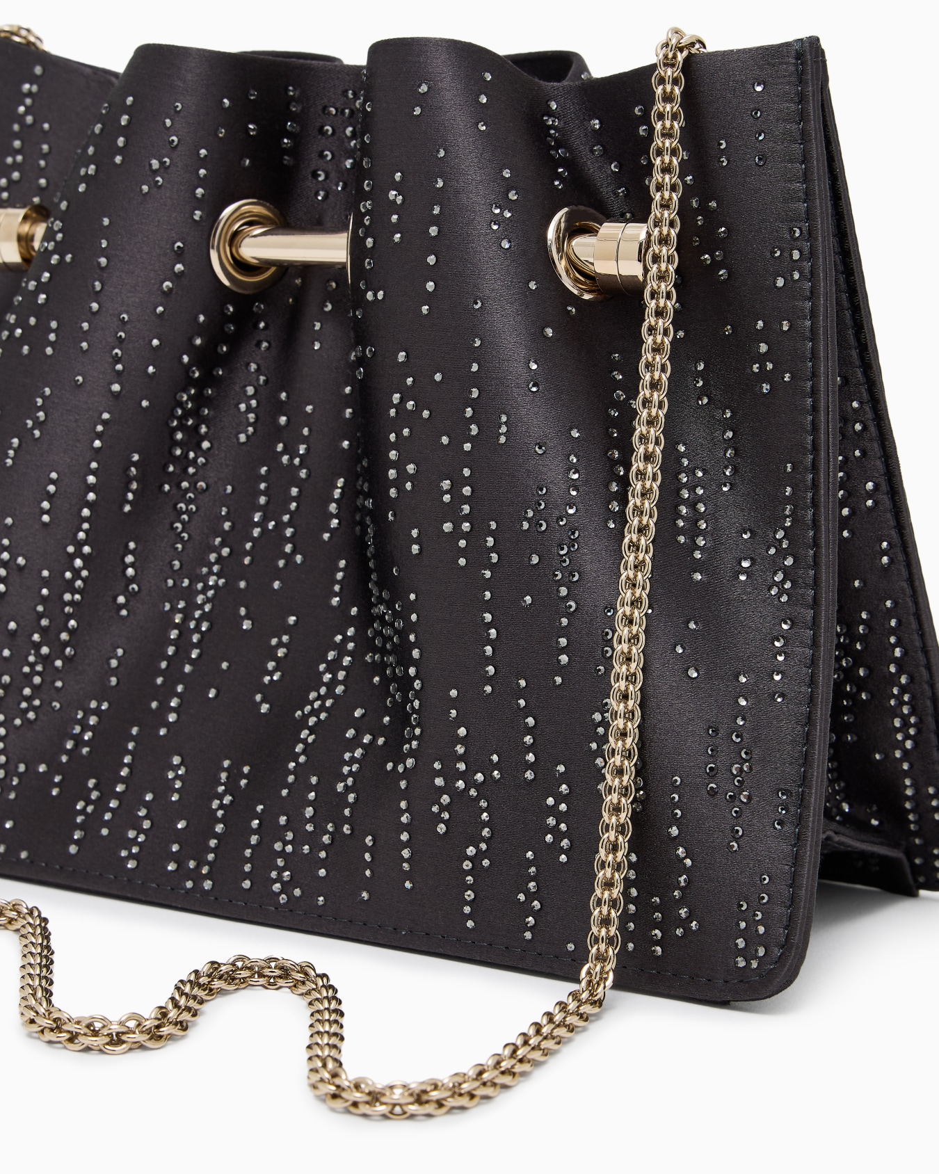 Pochette en satin et cristaux Diapositive 4
