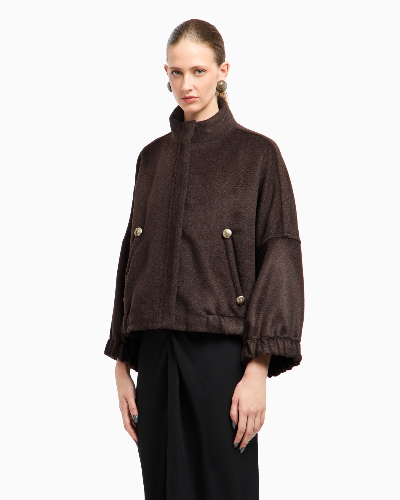 Alpaca and wool pea coat Slide 4