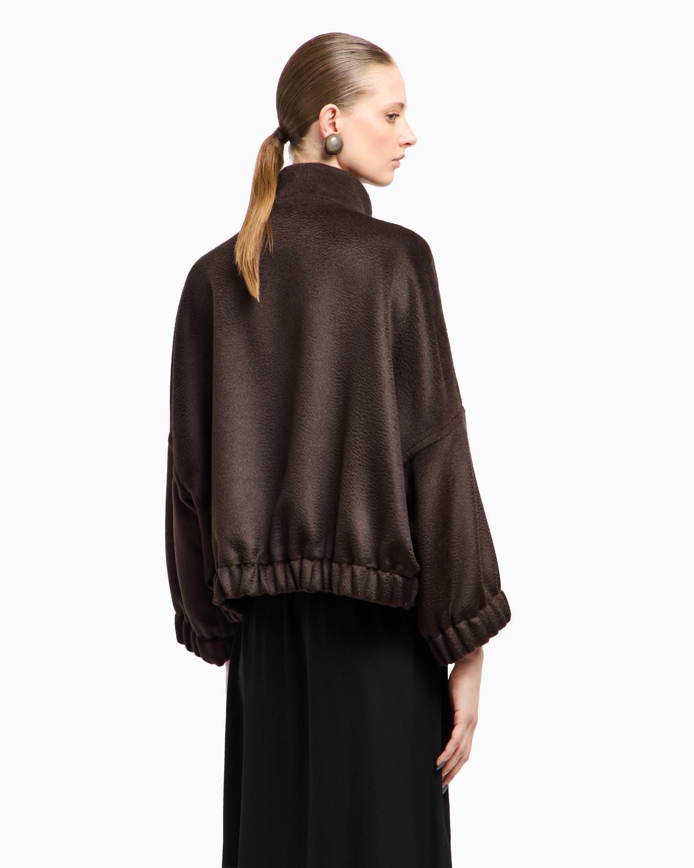 Alpaca and wool pea coat Slide 3