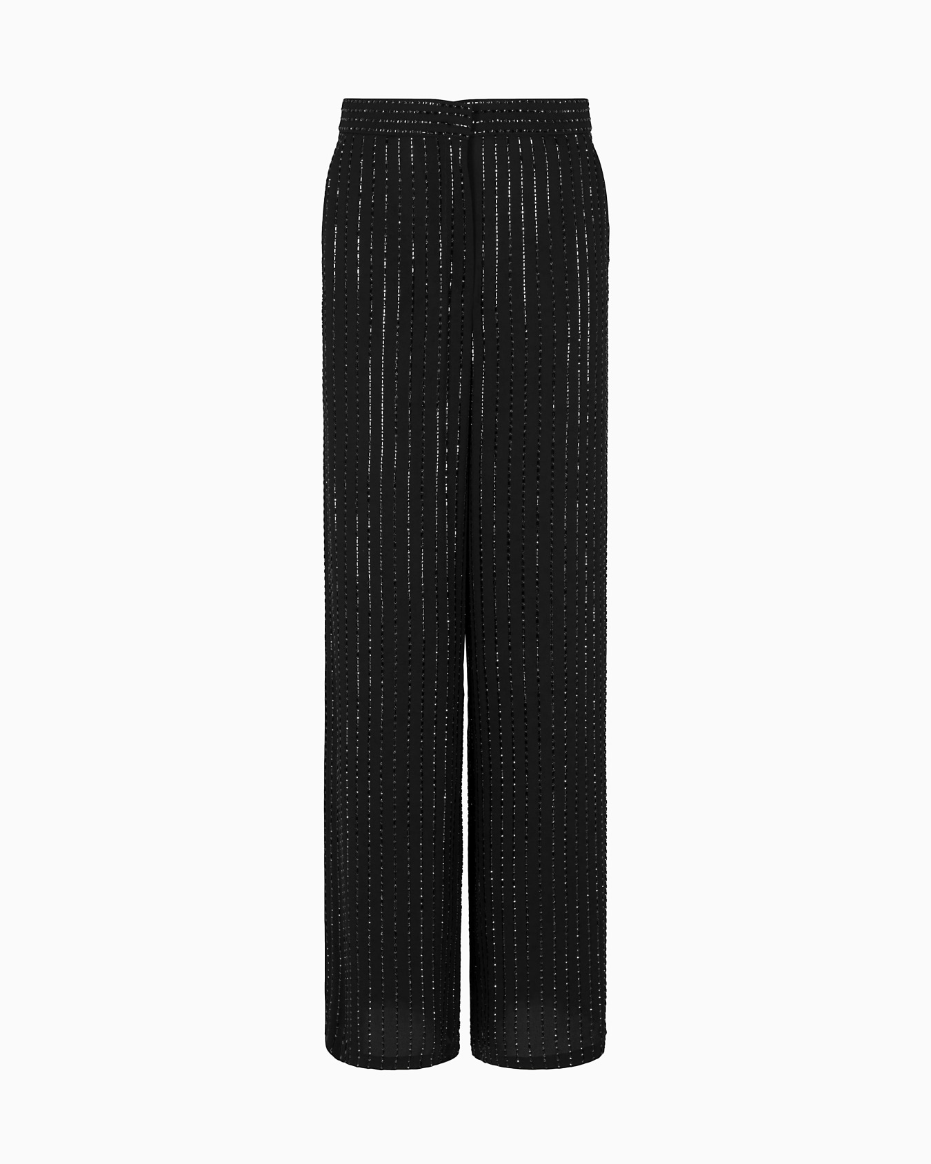Pantaloni ampi in seta con ricamo ASV Slide 0