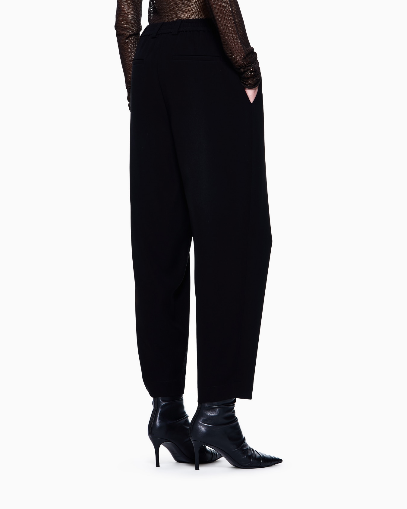Pantaloni dritti in cady tecnico Slide 2