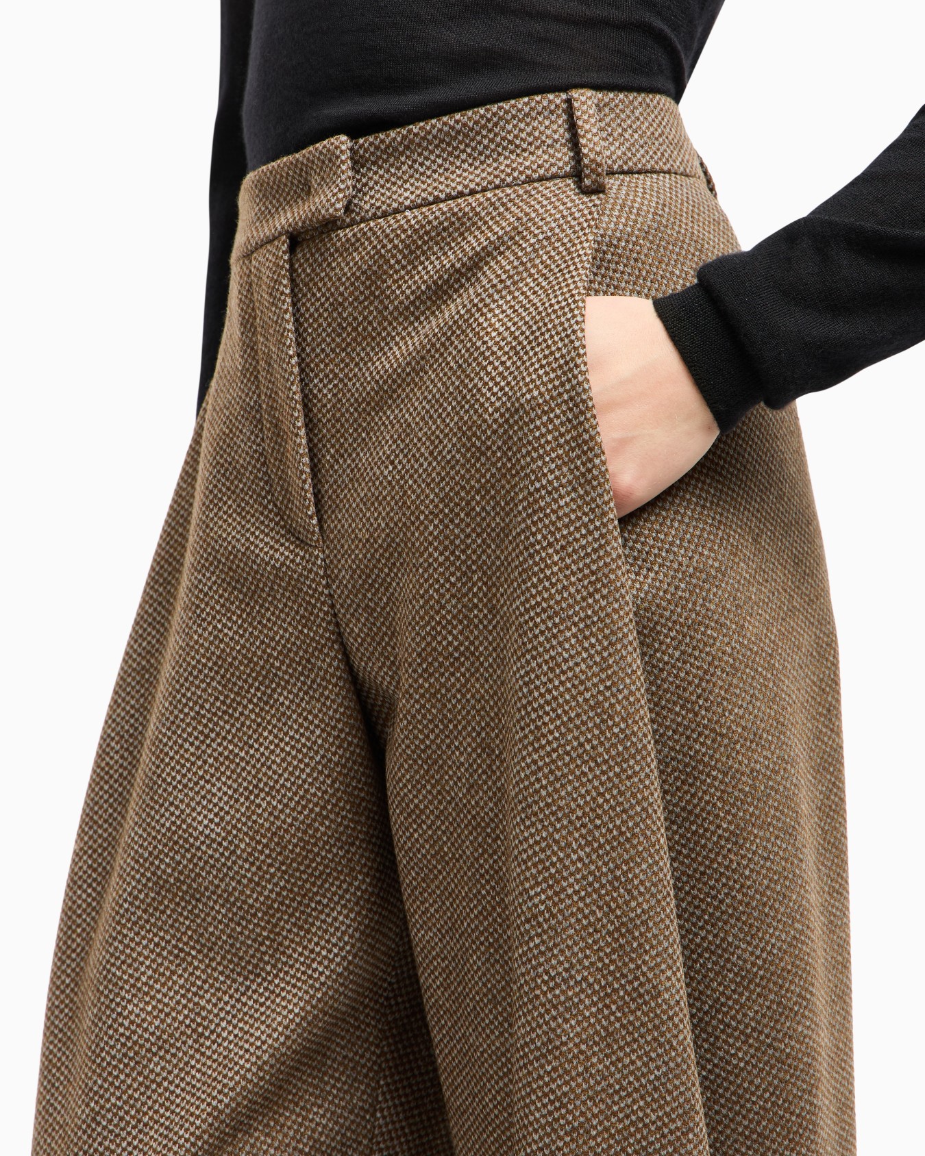 Pantalon fluide en maille de laine vierge et cachemire Diapositive 5