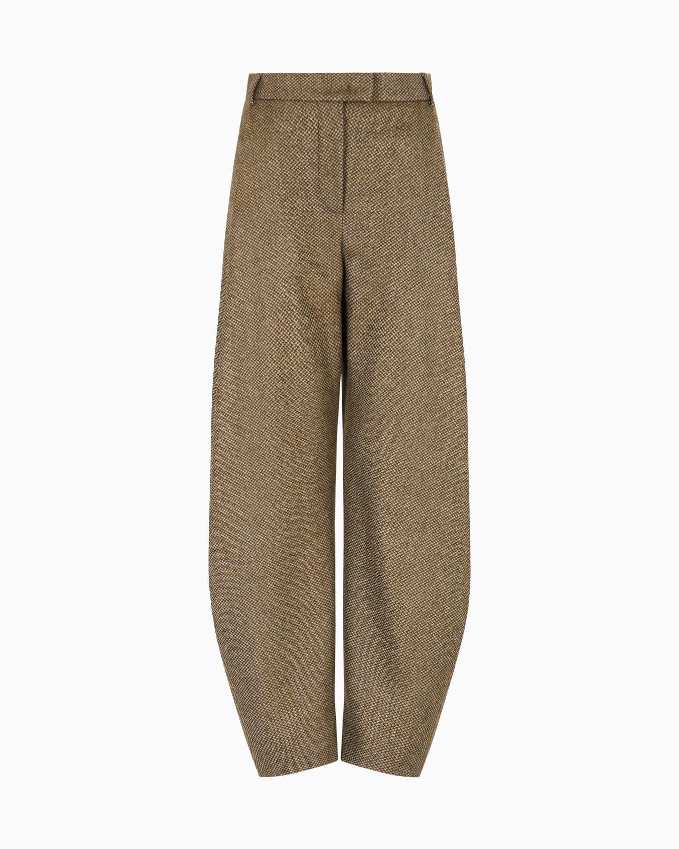 Pantalon fluide en maille de laine vierge et cachemire Diapositive 0