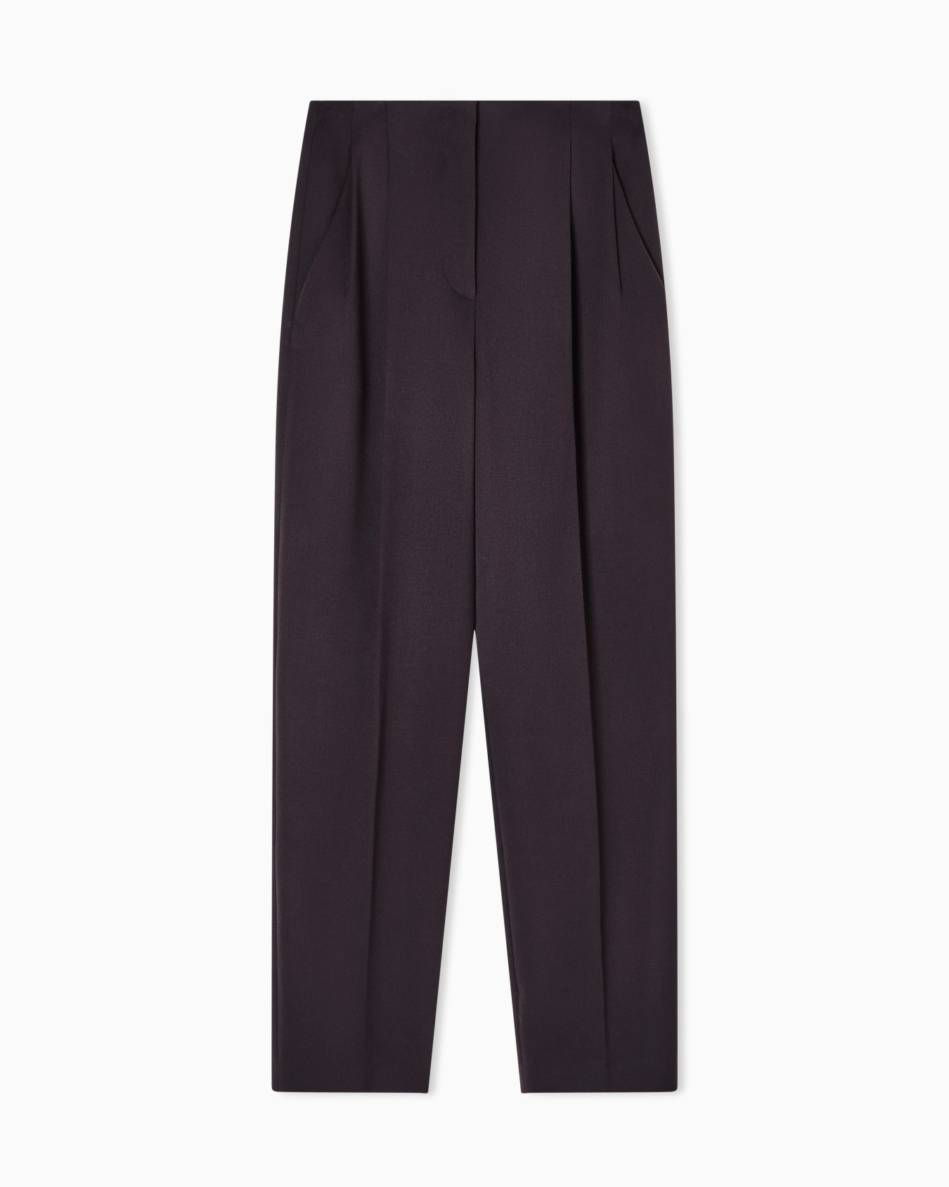 Pantalon à une pince en laine Diapositive 0