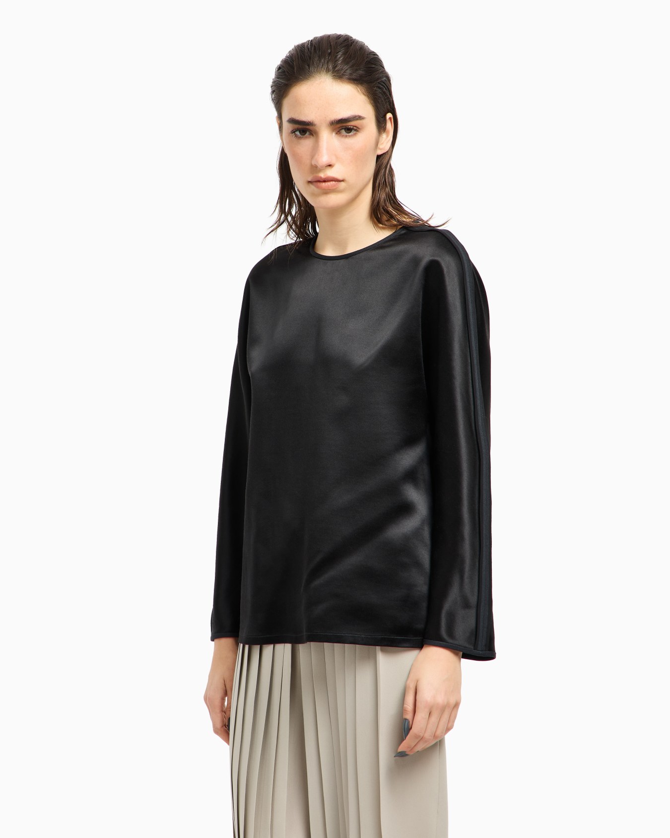 Blouse in Tussah silk satin Slide 4