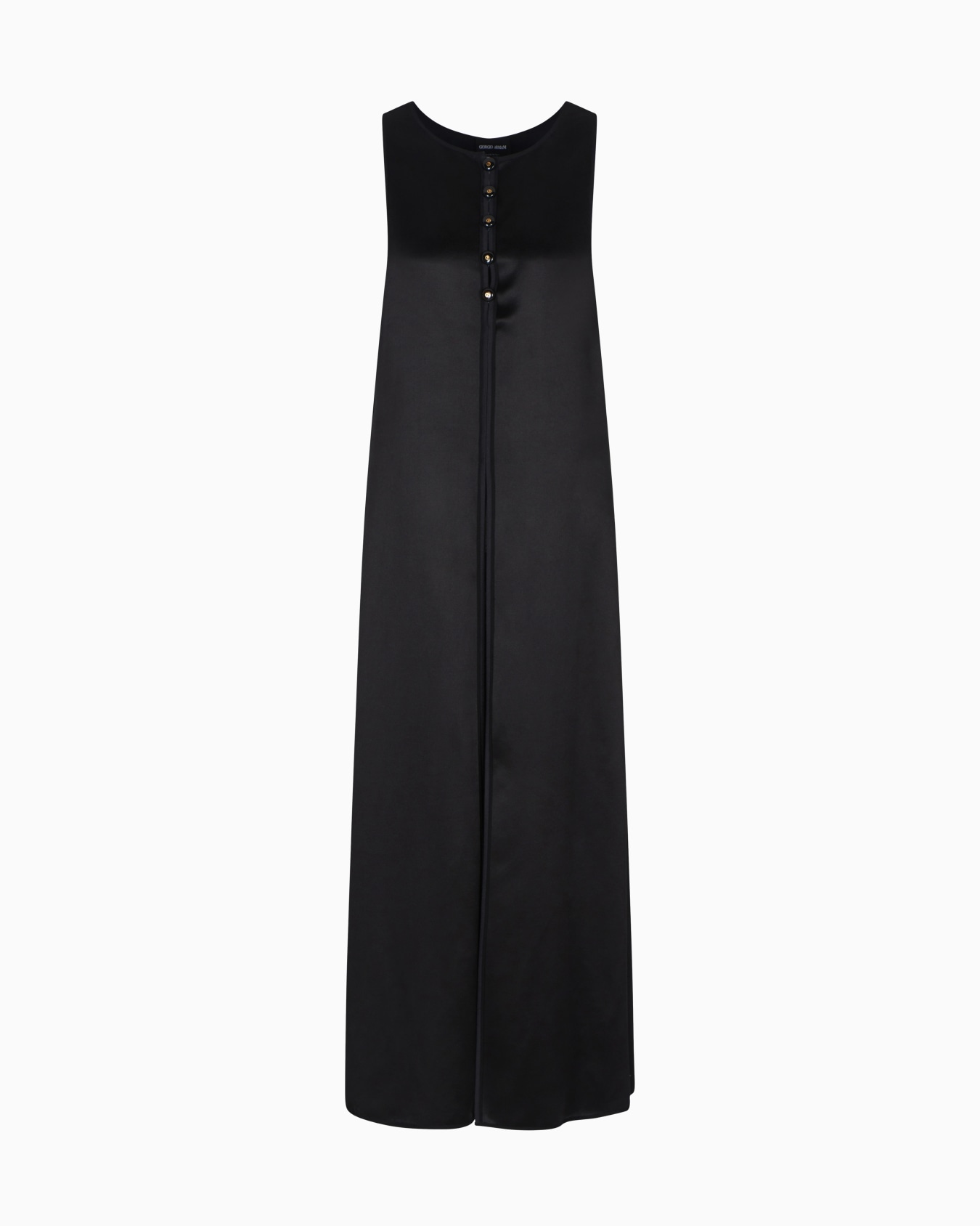 Tussah silk satin long gilet Slide 0