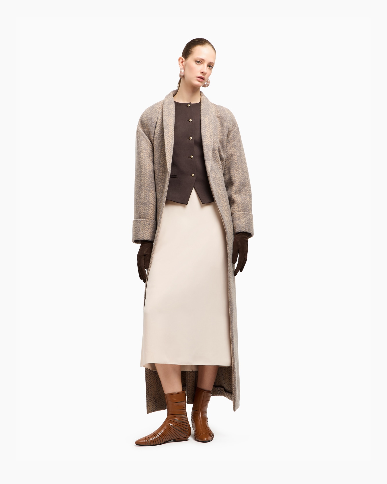 Gilet monopetto in lana Slide 2