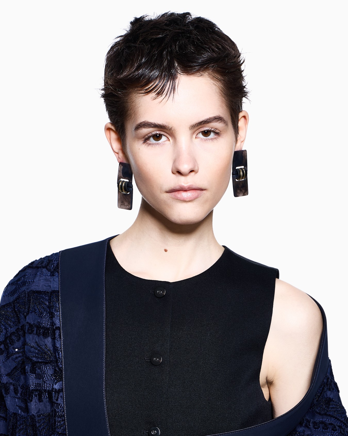 Gilet monopetto in lana Slide 5