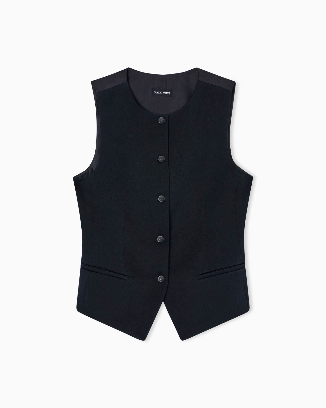 Gilet monopetto in lana Slide 0