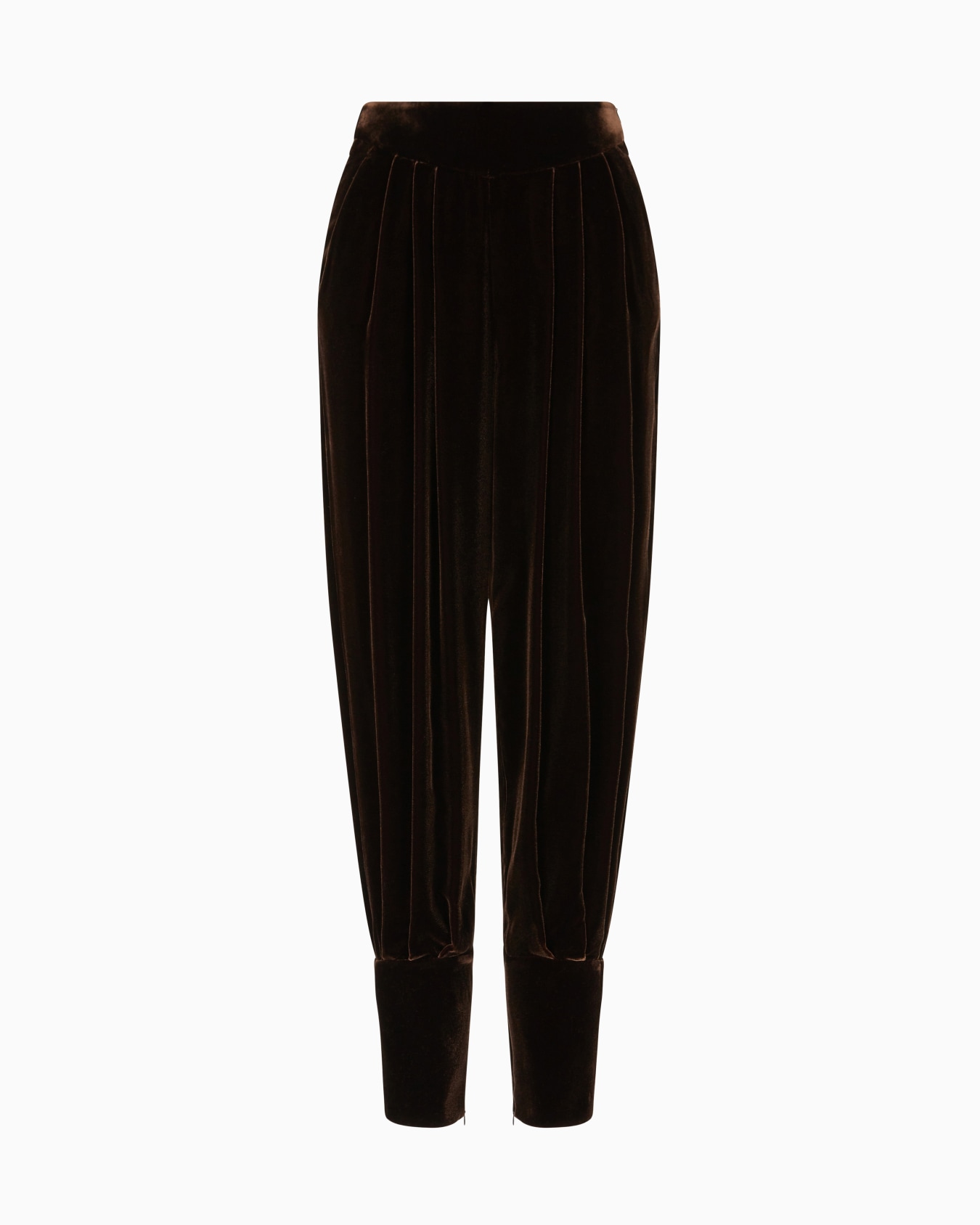 Pantalon à pinces en velours Diapositive 0