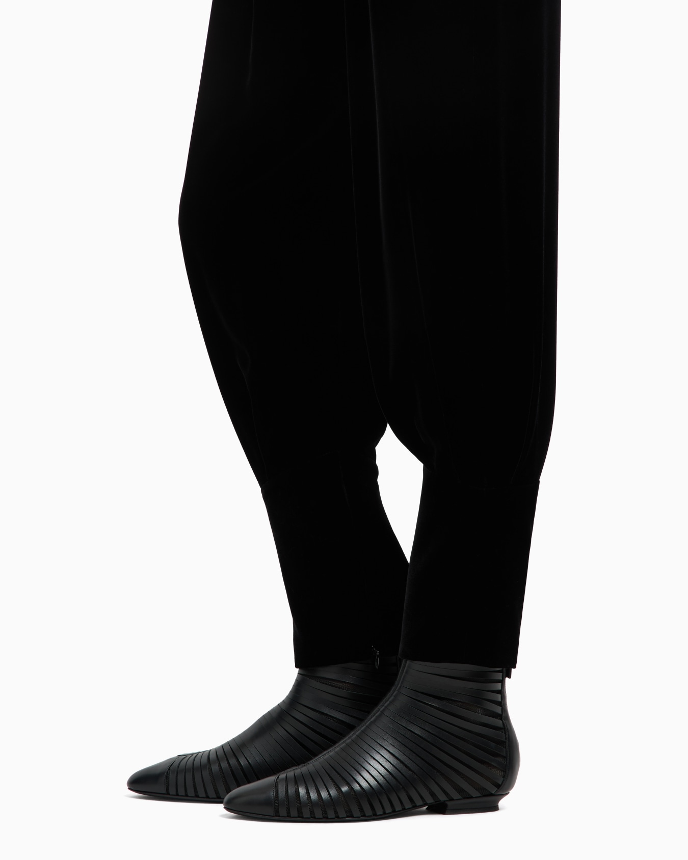 Pantalon à pinces en velours Diapositive 5