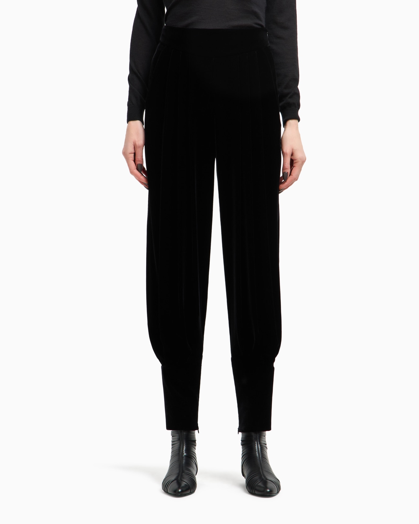 Pantalon à pinces en velours Diapositive 4