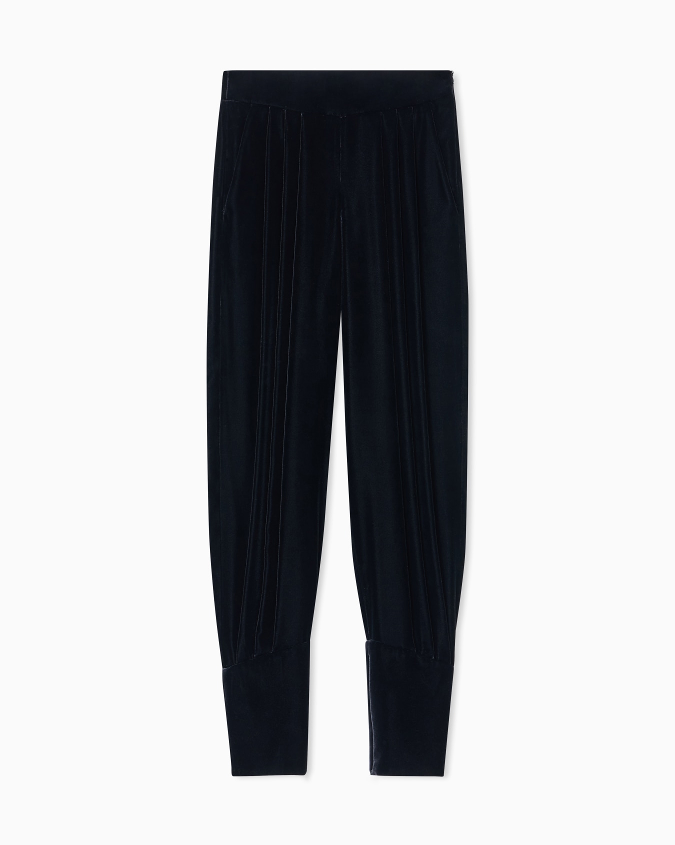 Pantalon à pinces en velours Diapositive 0