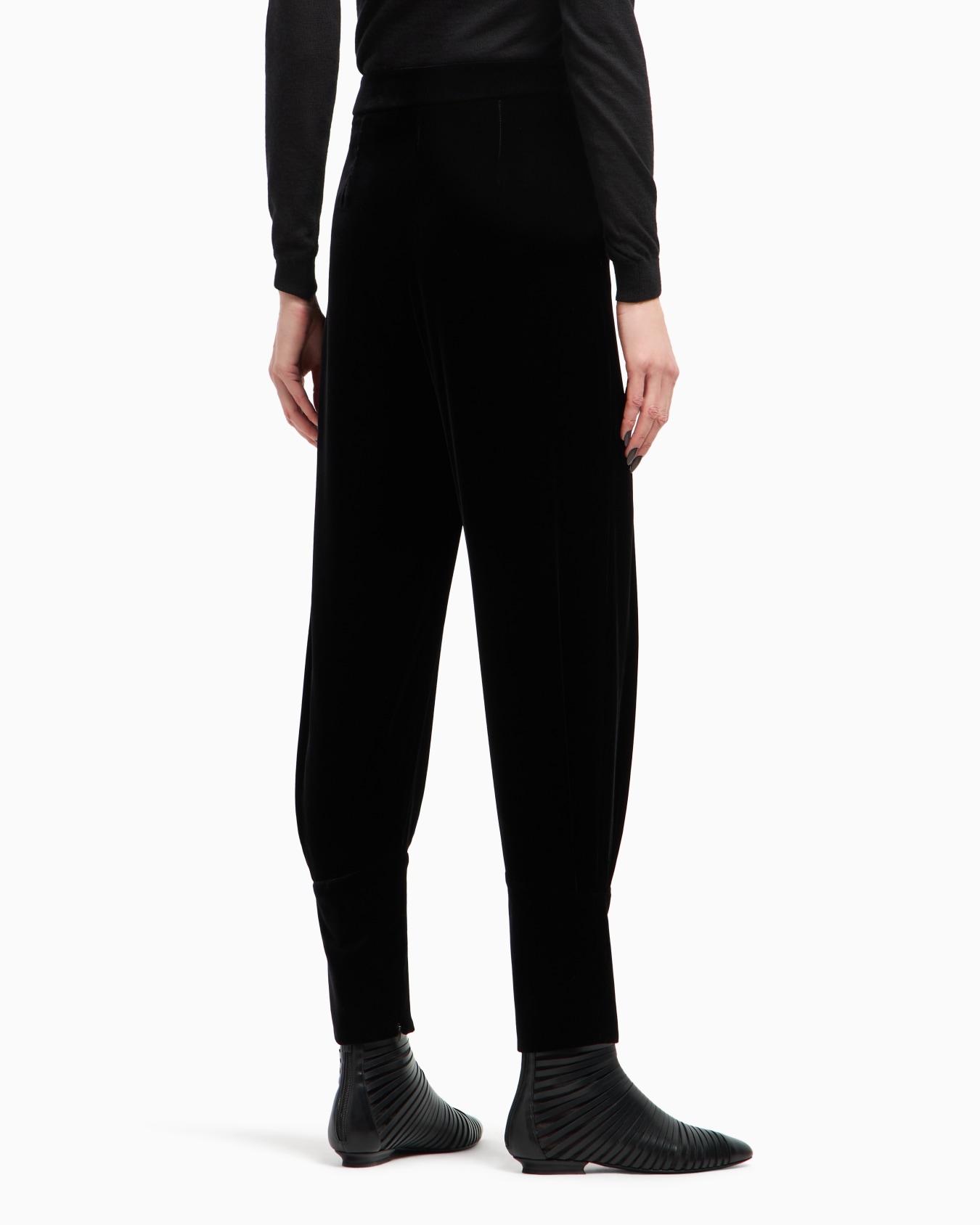 Pantalon à pinces en velours Diapositive 3