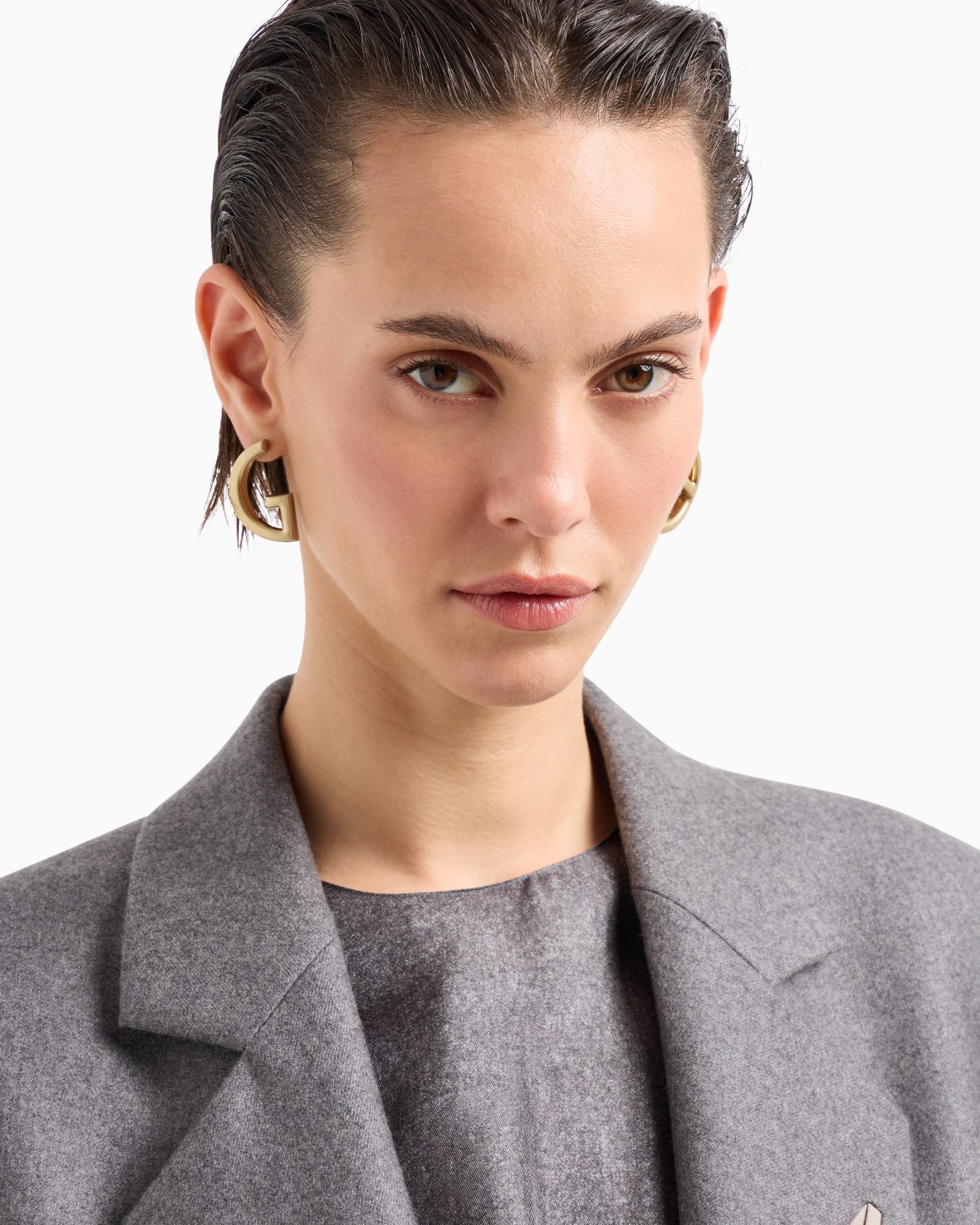 GA logo-shaped earrings Slide 2
