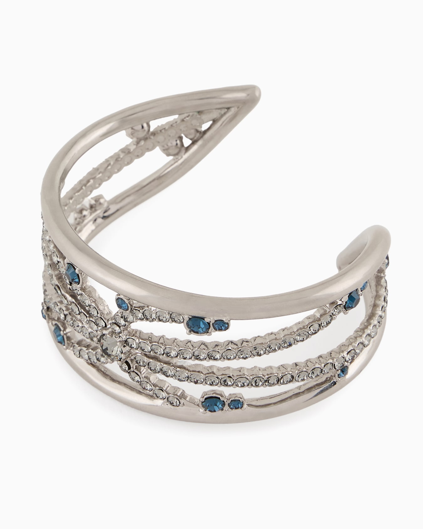 Brass and Swarovski crystal bangle Slide 1
