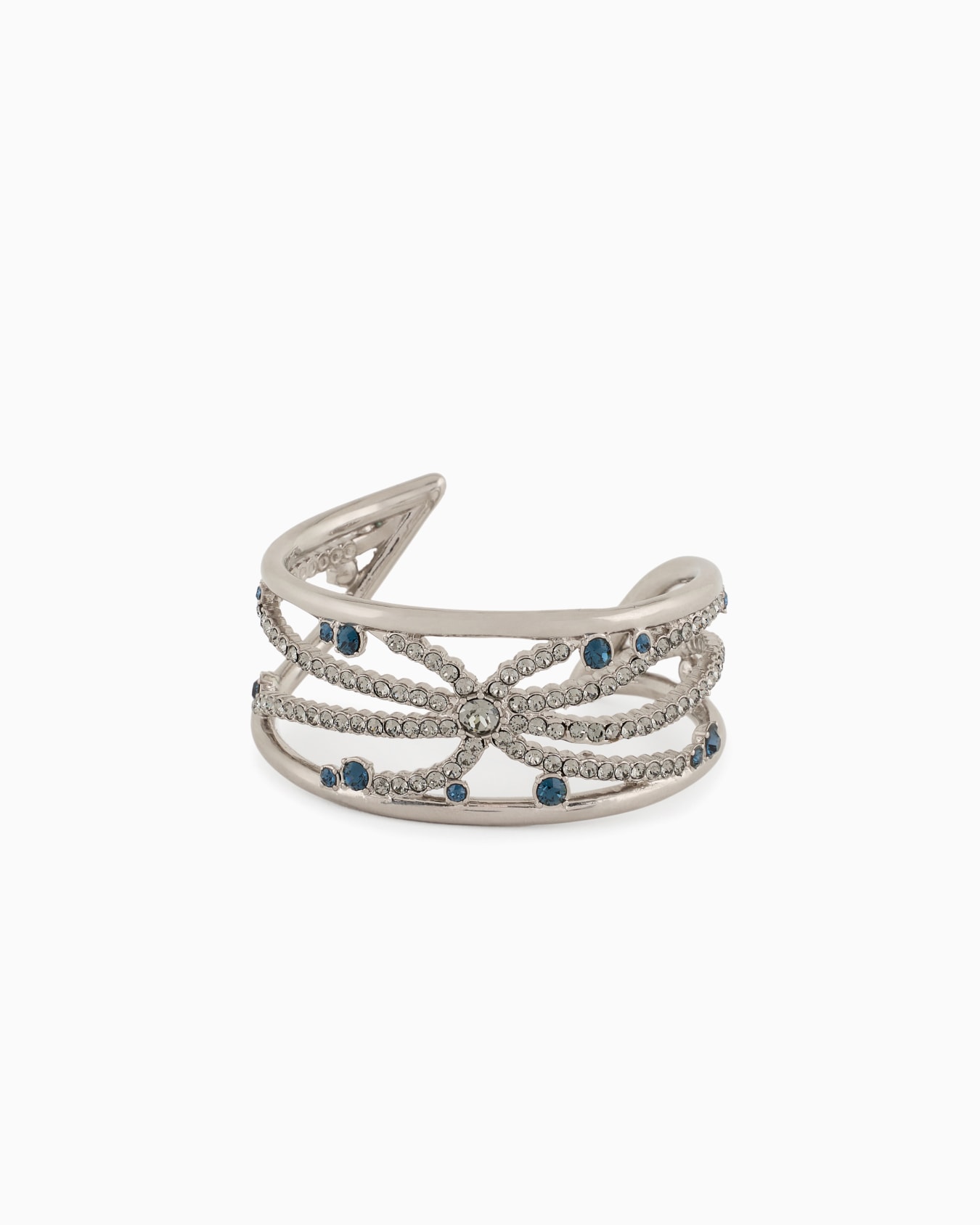 Brass and Swarovski crystal bangle Slide 0