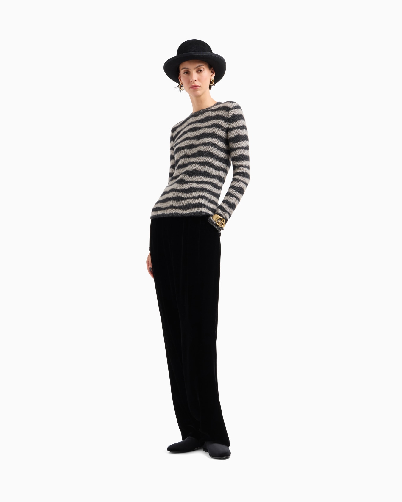 Cashmere and silk jacquard crew-neck jumper Diapositiva 2