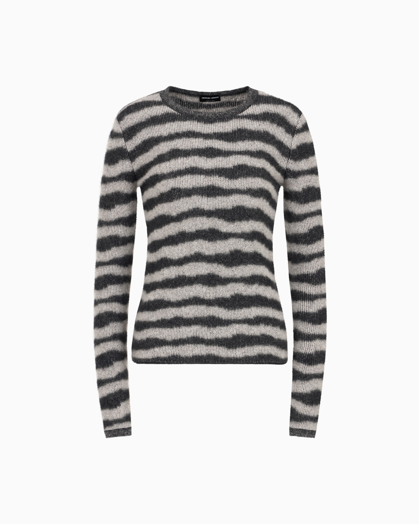 Cashmere and silk jacquard crew-neck jumper Diapositiva 0