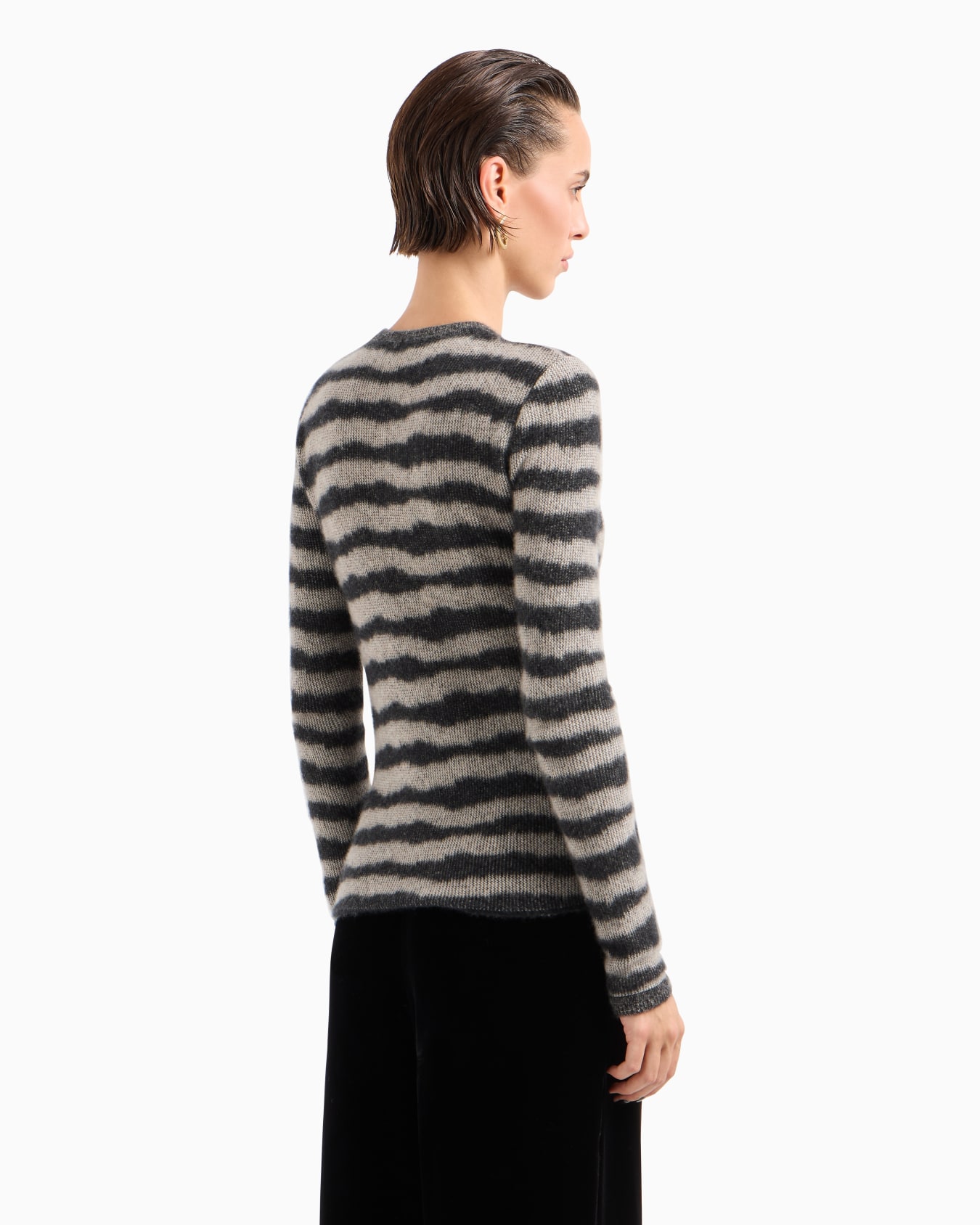 Cashmere and silk jacquard crew-neck jumper Diapositiva 3