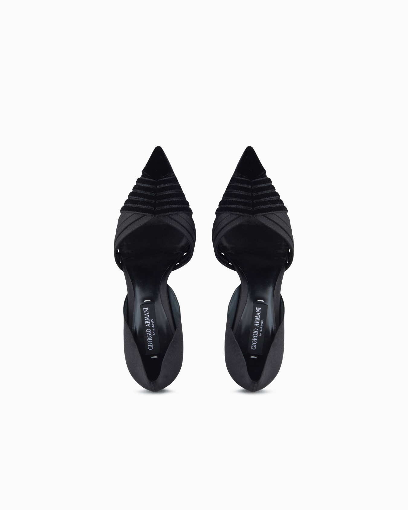 Escarpins en velours et satin Diapositive 2