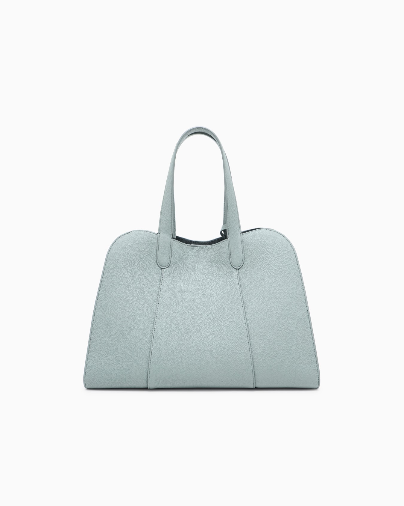 Large pebbled leather tote bag Slide 2