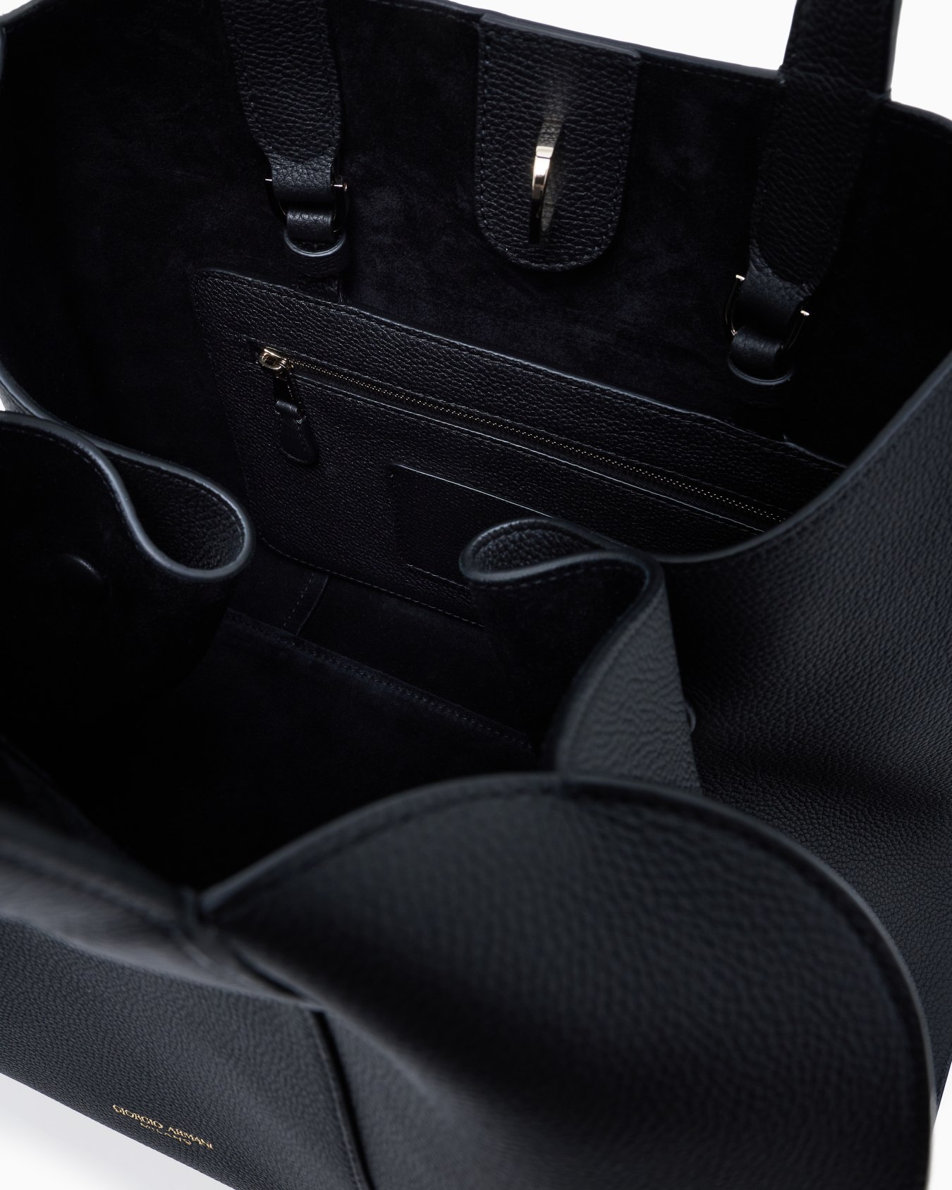 Grand sac fourre-tout en cuir grainé Diapositive 3