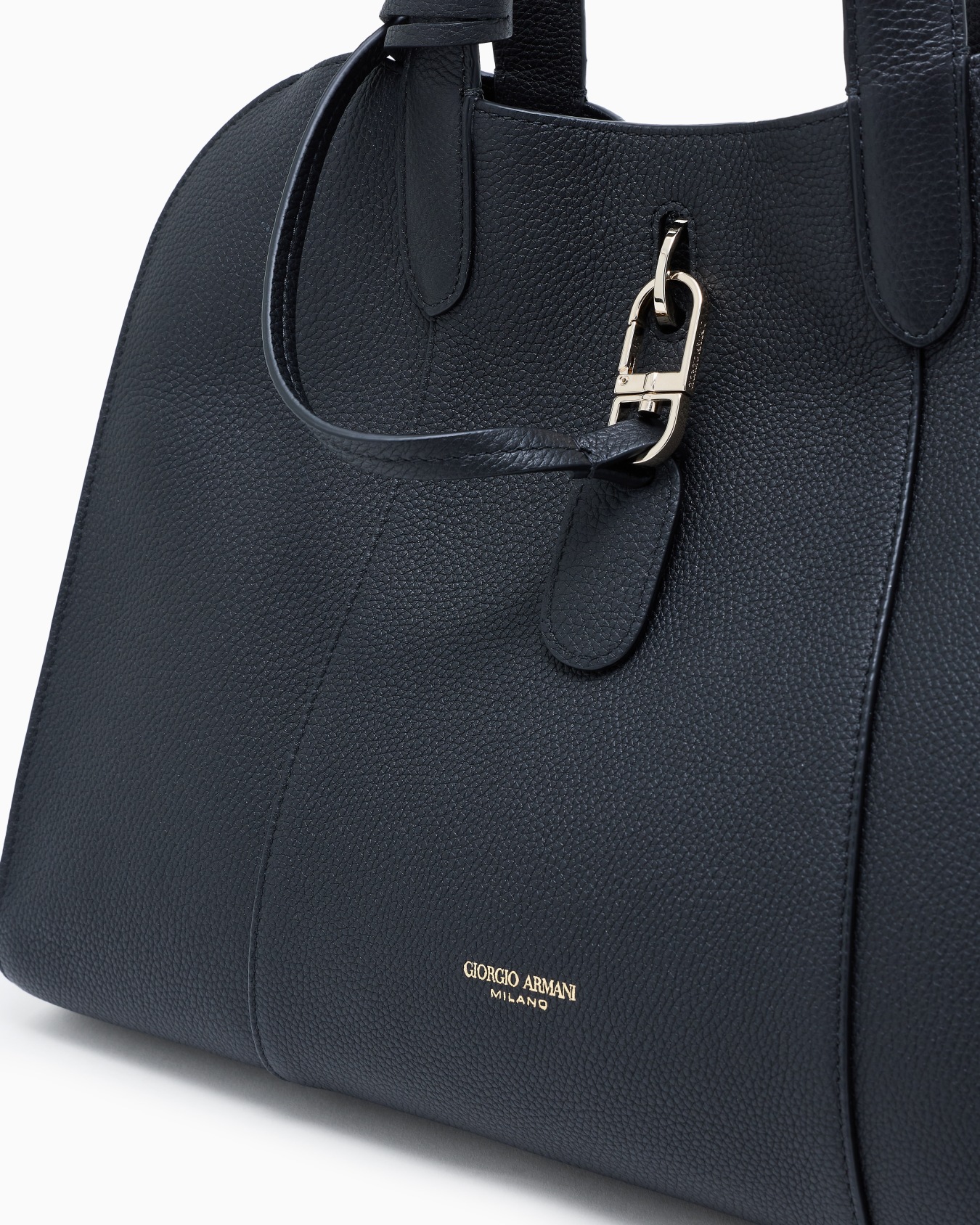 Grand sac fourre-tout en cuir grainé Diapositive 4
