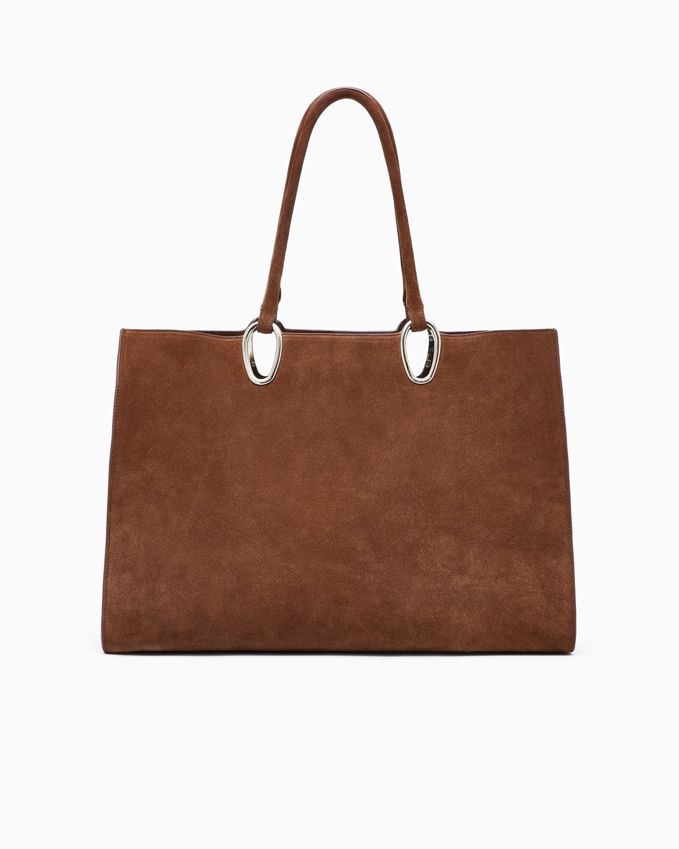 Sac cabas de taille moyenne en cuir suédé Diapositive 2